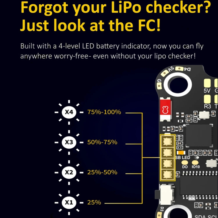 SpeedyBee BLS 50A 4-in-1 ESC 3-6S Lipo Barometer For RC Drone - Flight Controller by PMC Jewellery | Online Shopping South Africa | PMC Jewellery | Buy Now Pay Later Mobicred