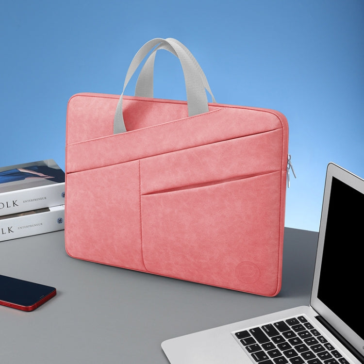 BUBM Portable Computer Bag Notebook Business Travel Bag, Size: 15 inch(Pink) - 15 inch by BUBM | Online Shopping South Africa | PMC Jewellery | Buy Now Pay Later Mobicred