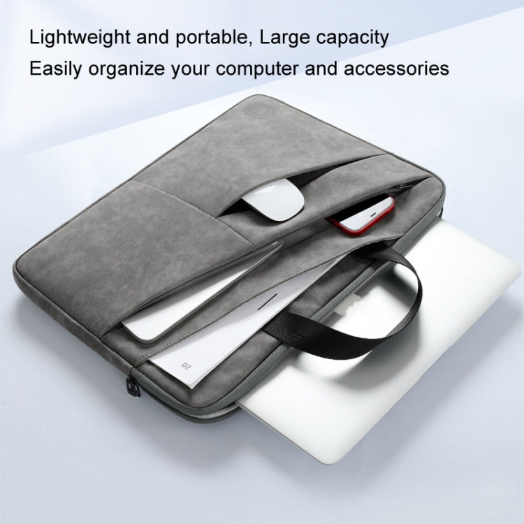 BUBM Portable Computer Bag Notebook Business Travel Bag, Size: 15 inch(Light Gray) - 15 inch by BUBM | Online Shopping South Africa | PMC Jewellery | Buy Now Pay Later Mobicred