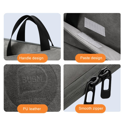 BUBM Portable Computer Bag Notebook Business Travel Bag, Size: 15 inch(Light Gray) - 15 inch by BUBM | Online Shopping South Africa | PMC Jewellery | Buy Now Pay Later Mobicred