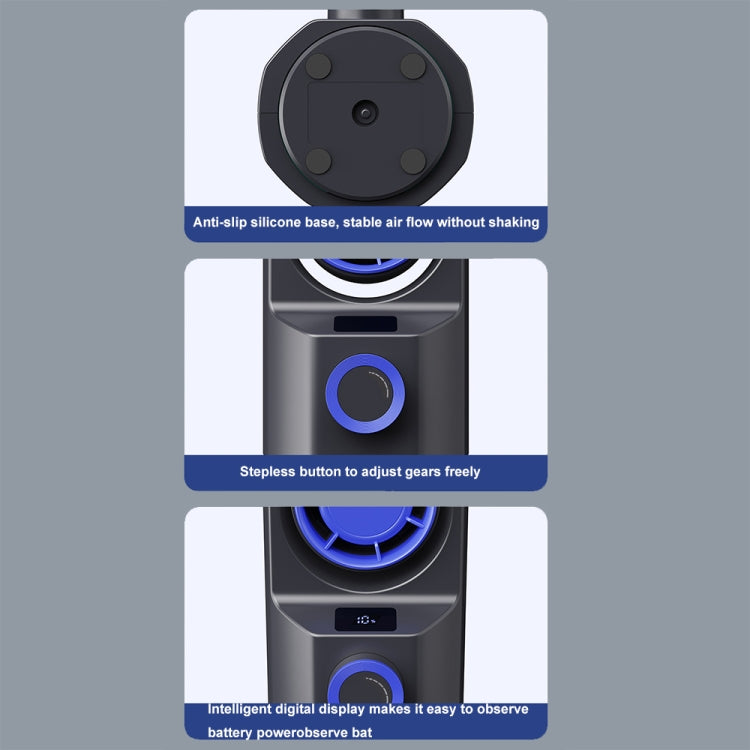 Intelligent Digital Display 100-Speed Stepless Speed Desktop Shaking Head Tower Fan(White) - Electric Fans by PMC TechLife | Online Shopping South Africa | PMC TechLife | Buy Now Pay Later Mobicred