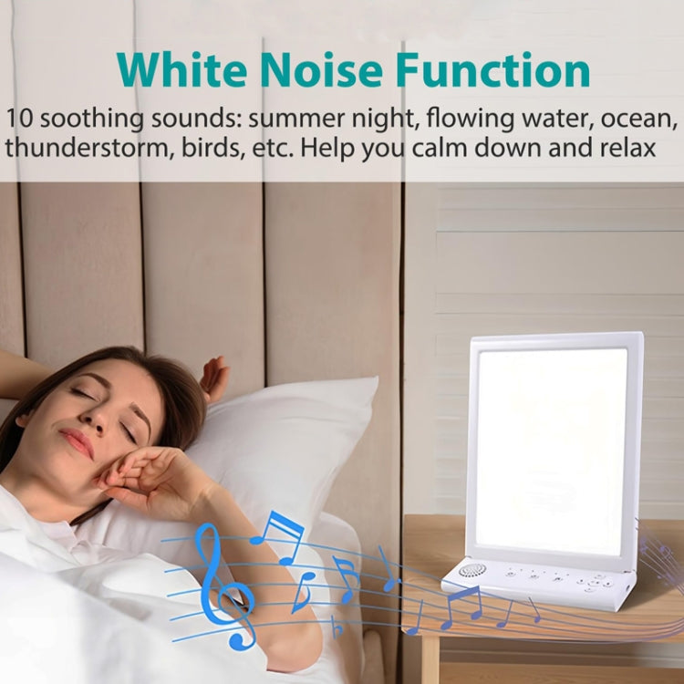 SAD White Noise Phototherapy Lamp Smart Emotional Night Light Music Decompression Therapy Light With Type-C Line+US Plug - free shipping - PMC TechLife - Order now!