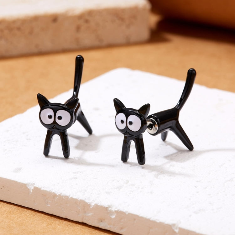 1pair Cute Cats Simple Ear Studs Ladies Detachable Earrings, Style: Model 4 - Stud Earrings & Earrings by PMC Jewellery | Online Shopping South Africa | PMC Jewellery | Buy Now Pay Later Mobicred