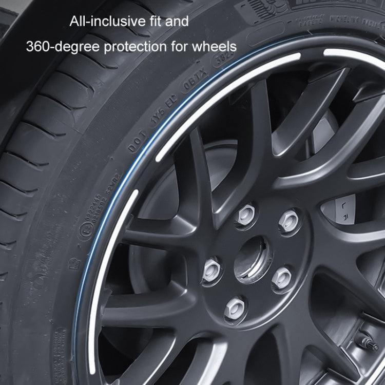 For 2024 Tesla Model 3 Half Hemming Luminous Hubcaps(4pcs/ Set) - Wheels Tires & Parts by PMC TechLife | Online Shopping South Africa | PMC TechLife | Buy Now Pay Later Mobicred