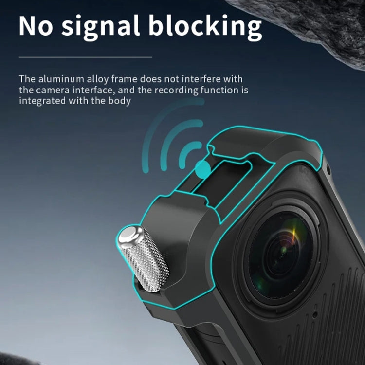 For Insta360 X4 CYNOVA Metal Rabbit Cage + Lens Cover Set Protective Accessories(Black) - free shipping - PMC TechLife - Order now!