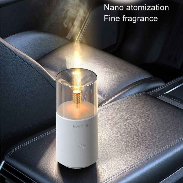 Candle Flame Aromatherapy Diffuser Automatic Scent Sprayer Mini Ambiance Candle Light Humidifier(129 Black) - free shipping - PMC TechLife - Order now!
