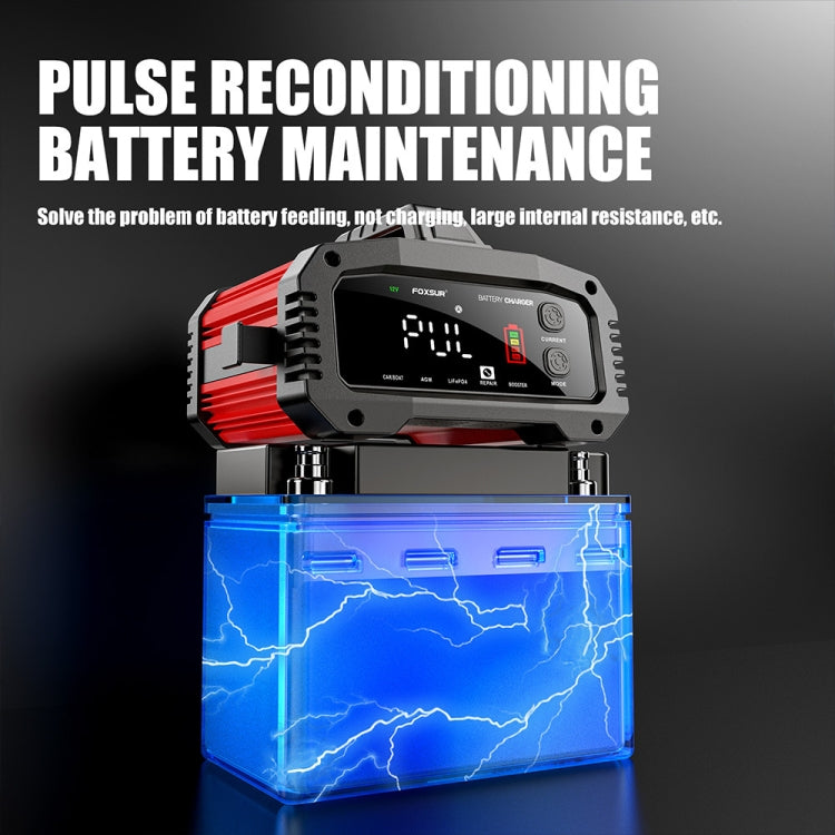 FOXSUR 25A 12V/24V Portable High-Power Car Ship Motorcycle Charger(US Plug) - free shipping - PMC TechLife - Order now!