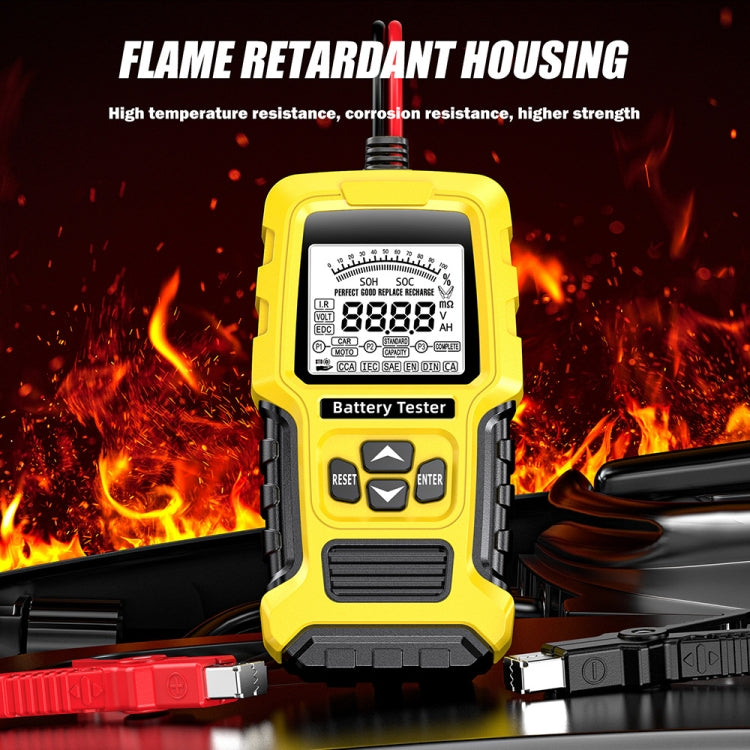 FOXSUR 12V/24V Automotive Lead-acid Battery Internal Resistance Rapid Analyzer(Yellow) - Electronic Test by FOXSUR | Online Shopping South Africa | PMC TechLife | Buy Now Pay Later Mobicred