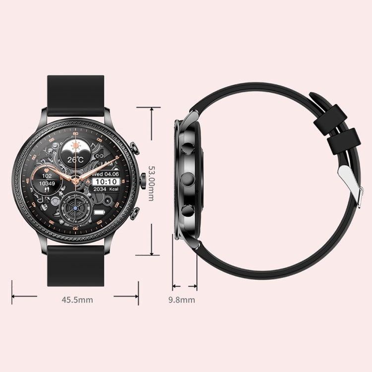 V60 1.39 Inch Health Monitoring Multifunctional Waterproof Bluetooth Call Smart Watch, Color: Silver Steel - Smart Watches by PMC Jewellery | Online Shopping South Africa | PMC Jewellery | Buy Now Pay Later Mobicred