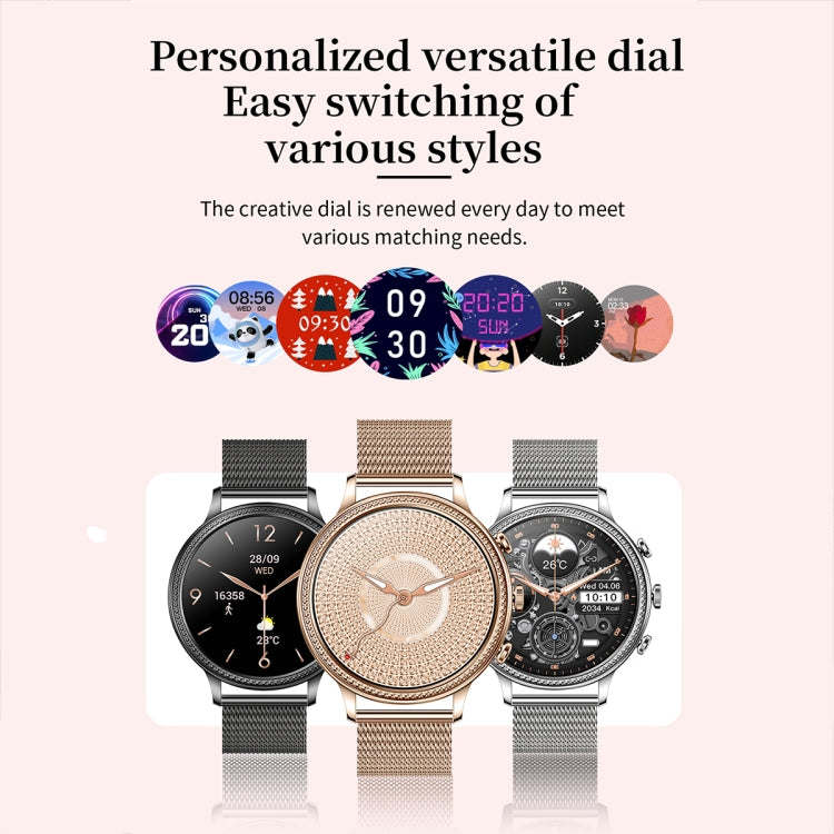 V60 1.39 Inch Health Monitoring Multifunctional Waterproof Bluetooth Call Smart Watch, Color: Gold Steel - Smart Watches by PMC Jewellery | Online Shopping South Africa | PMC Jewellery | Buy Now Pay Later Mobicred