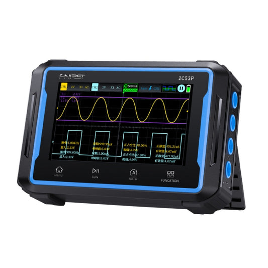 FNIRSI 2C53P Dual Channel Flat Panel Digital Oscilloscope Multimeter Signal Generator 3 In 1(Black) - Digital Multimeter by FNIRSI | Online Shopping South Africa | PMC Jewellery | Buy Now Pay Later Mobicred