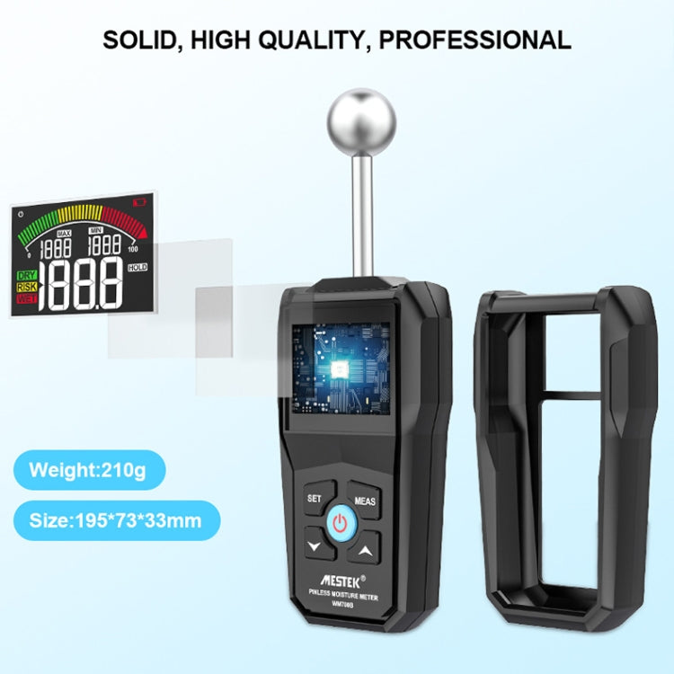 MESTEK WM700B Non -Contact Wood Moisture Detector With LCD Screen Alarm Function - PH & Moisture Meter by MESTEK | Online Shopping South Africa | PMC Jewellery | Buy Now Pay Later Mobicred