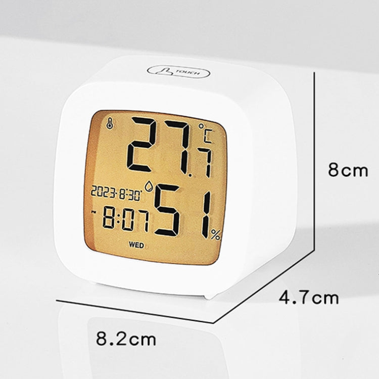 Multifunctional Temperature and Humidity LCD Clock Home Bedside Alarm Clock(2205 White) - Alarm Clocks by PMc TechLife | Online Shopping South Africa | PMc TechLife | Buy Now Pay Later Mobicred