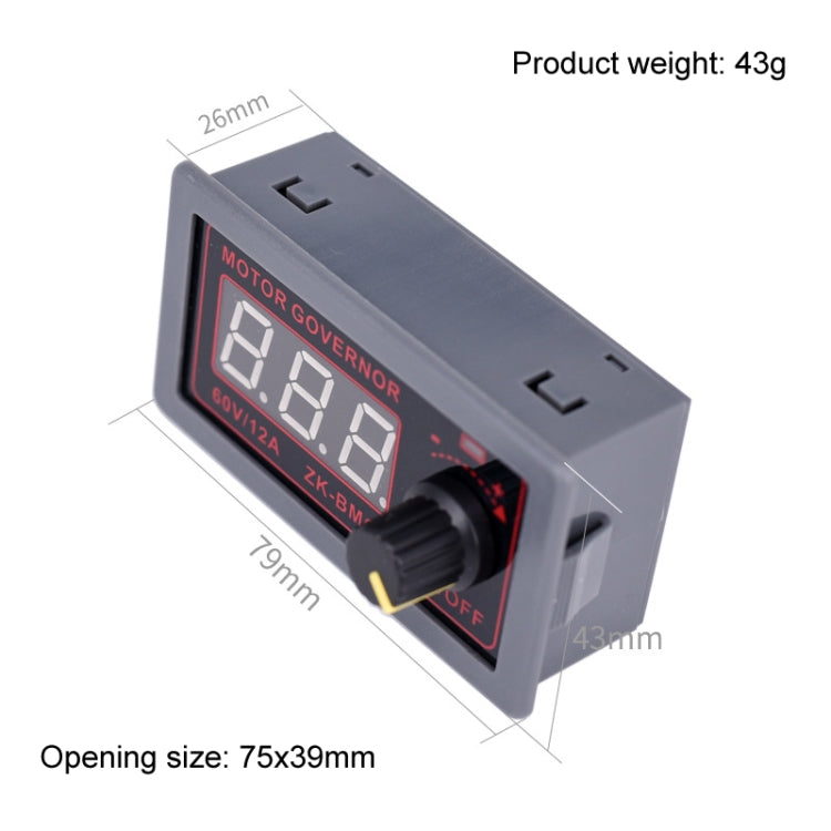 9-60V/12A/500W PWM Motor Fan DC Motor Speed Controller(With Shell) - Other Accessories by PMC TechLife | Online Shopping South Africa | PMC TechLife | Buy Now Pay Later Mobicred