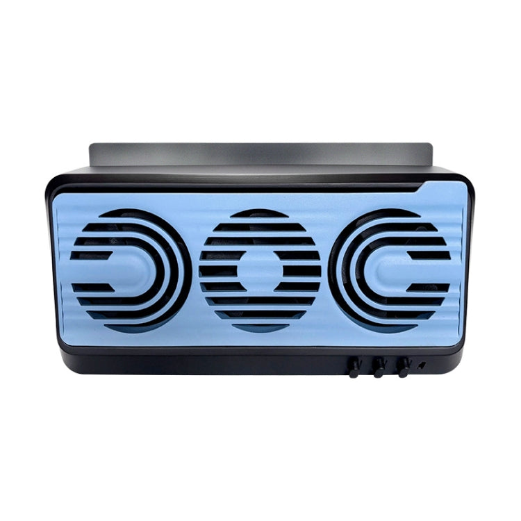 Solar Car Exhaust Fan Air Circulation Cooling Ventilation Fan(Black Blue) - Heating & Fans by PMC Jewellery | Online Shopping South Africa | PMC Jewellery | Buy Now Pay Later Mobicred