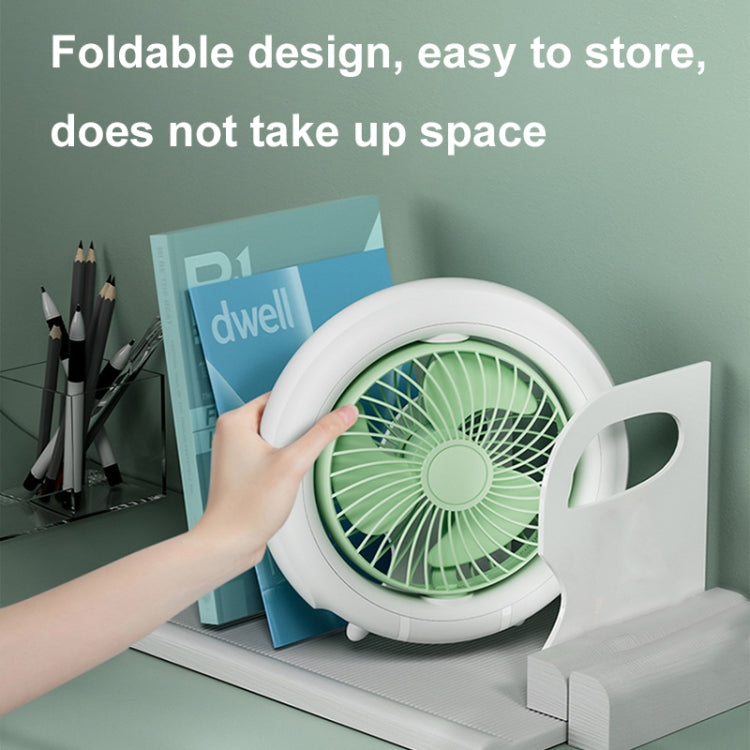 Night Light Desktop Folding Fan Outdoor Camping Hanging Mini Fan, Color: Orange Basic - Electric Fans by PMC TechLife | Online Shopping South Africa | PMC TechLife | Buy Now Pay Later Mobicred