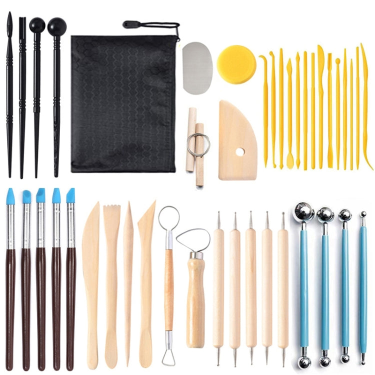 42 In 1 Clay Tools Kit Ceramics DIY Clay Sculpting Tools for Pottery Craft, Baking, Carving - Burin &Cutting Knife by PMC TechLife | Online Shopping South Africa | PMC TechLife | Buy Now Pay Later Mobicred