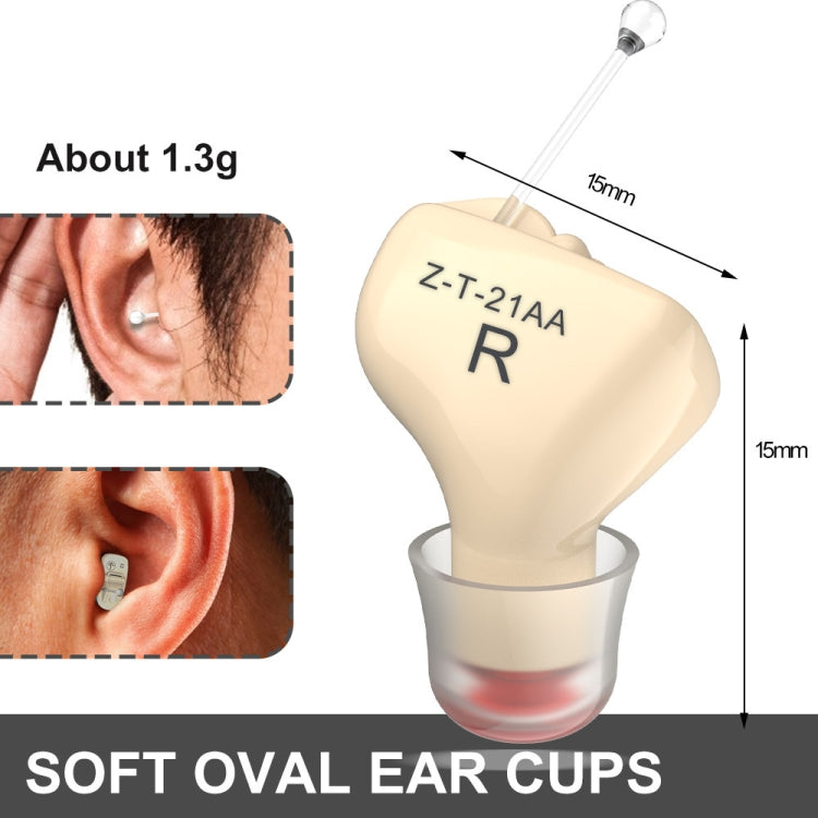 1pair  Invisible In-Ear Hearing Aid Sound Amplifier For The Elderly And Hearing Impaired(Skin) - free shipping - PMC Jewellery - Order now!