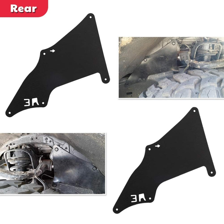 Front Wheel Fender Leather Lining for 03-17 Toyota Prado 2700 4000(Black) - Mudguards by PMC TechLife | Online Shopping South Africa | PMC TechLife | Buy Now Pay Later Mobicred