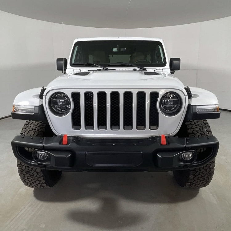 For 07-23 Jeep Wrangler JK/JL/JT Front Bumper Trailer Hook Cover(Black) - Towing Bars by PMC TechLife | Online Shopping South Africa | PMC TechLife | Buy Now Pay Later Mobicred