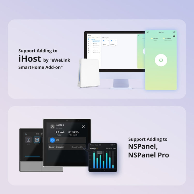 SONOFF S60TPG UK Plug Smart WiFi Socket Electricity Time Switching Voice Control - Smart Socket by SONOFF | Online Shopping South Africa | PMC TechLife | Buy Now Pay Later Mobicred