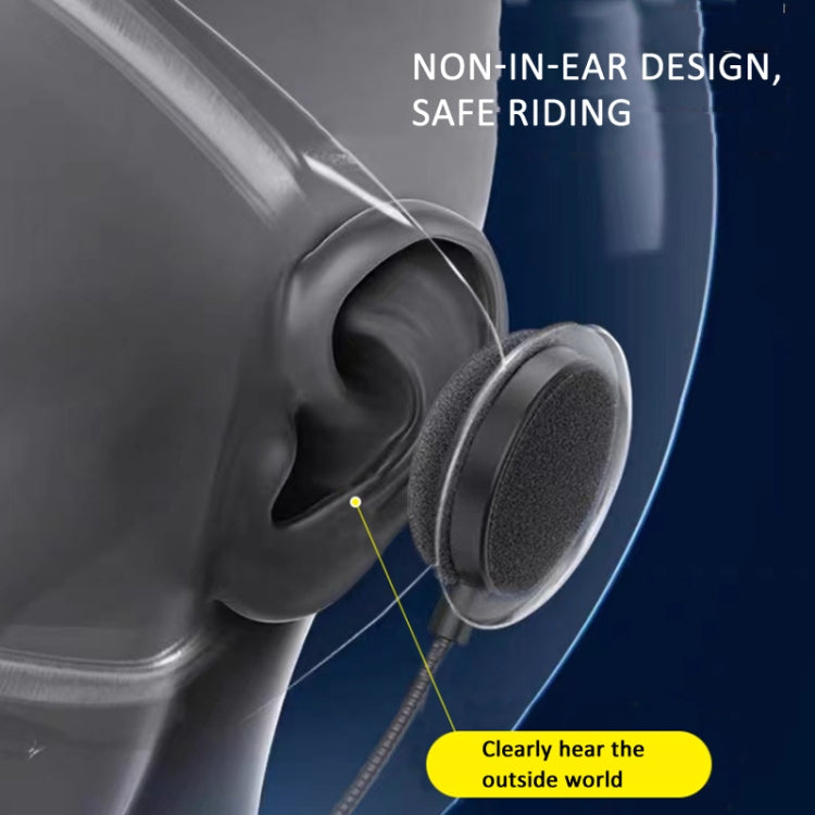 Bluetooth 5.3 Motorcycle Helmet Headset Stereo Intelligent Noise Reduction Riding Headphone - Motorcycle Walkie Talkie by PMC TechLife | Online Shopping South Africa | PMC TechLife | Buy Now Pay Later Mobicred