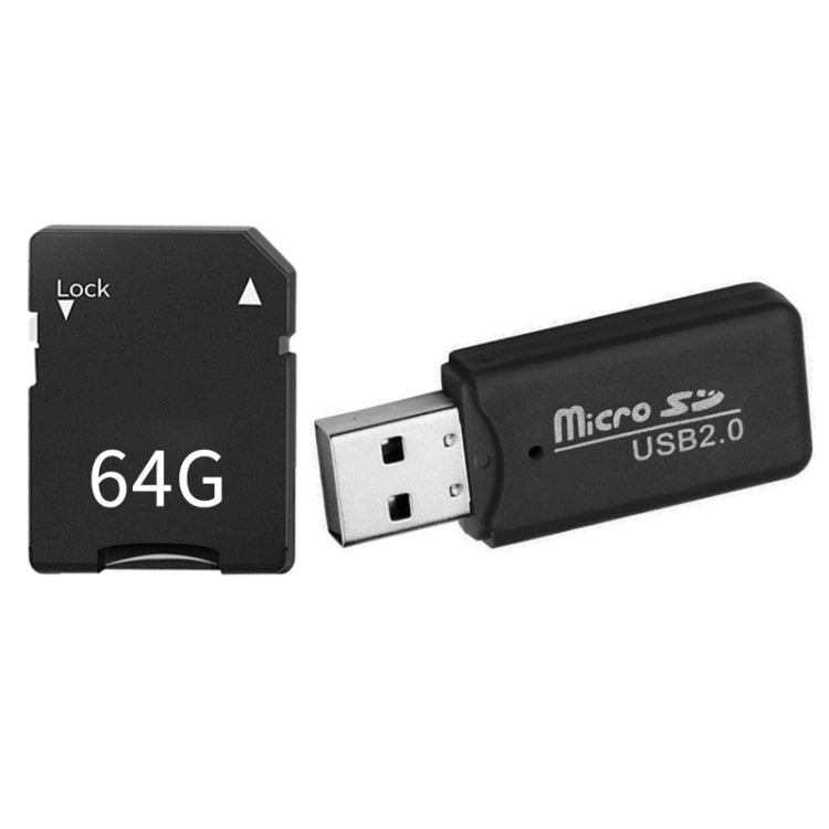 CCD Digital Camera Memory Card + Card Reader(64G) -  by PMC Jewellery | Online Shopping South Africa | PMC Jewellery | Buy Now Pay Later Mobicred