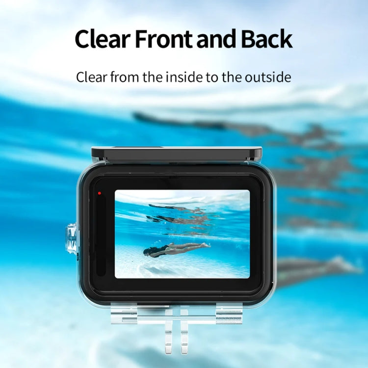 TELESIN GP-WTP-901 45m Diving Shell, For GoPro HERO12 Black / HERO11 Black / HERO10 Black / HERO9 Black Shell+Filter Set - Waterproof Cases by TELESIN | Online Shopping South Africa | PMC Jewellery | Buy Now Pay Later Mobicred