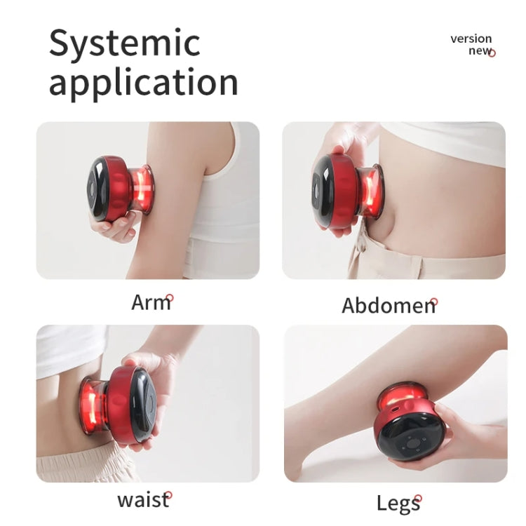 12-speed Remote Control Cupping Therapy Massager Set with 3 Cups(Red) - free shipping - PMC TechLife - Order now!