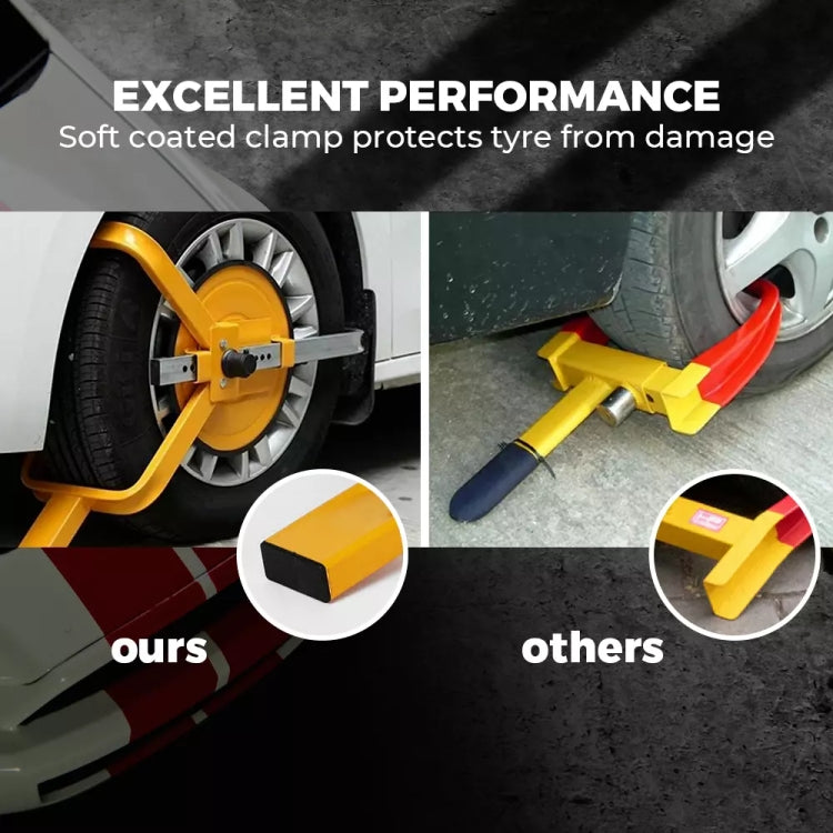 Car Anti-theft Lock SUV Wheel Three-prong Lock With Suction Cup, Style: With Disc - Others by PMC TechLife | Online Shopping South Africa | PMC TechLife | Buy Now Pay Later Mobicred
