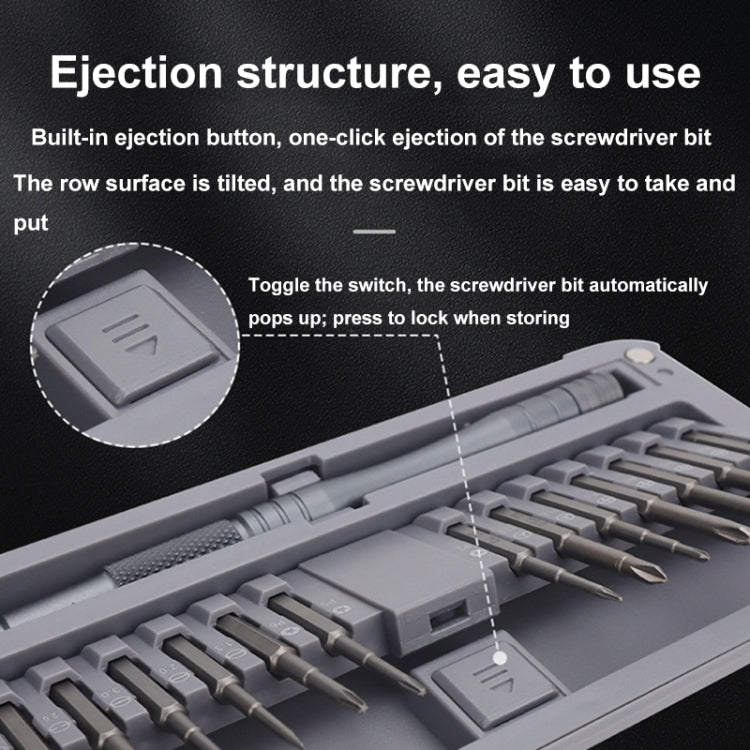 For DJI CQT UAV 30-In-1 Drone Universal Extended Screwdriver Set Disassembly Tool Set(Frosted Gray) - Tools by CQT | Online Shopping South Africa | PMC Jewellery | Buy Now Pay Later Mobicred