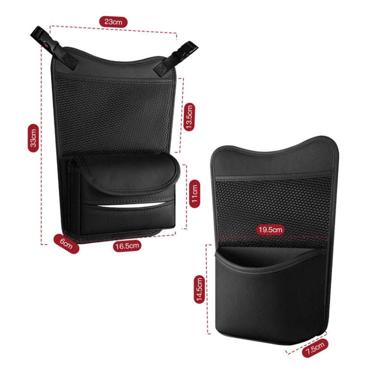 Car Between Seats Organizer Multifunctional Storage Bag Front And Back Dual Usage Tissue Box(Grey) - Stowing Tidying by PMC TechLife | Online Shopping South Africa | PMC TechLife | Buy Now Pay Later Mobicred