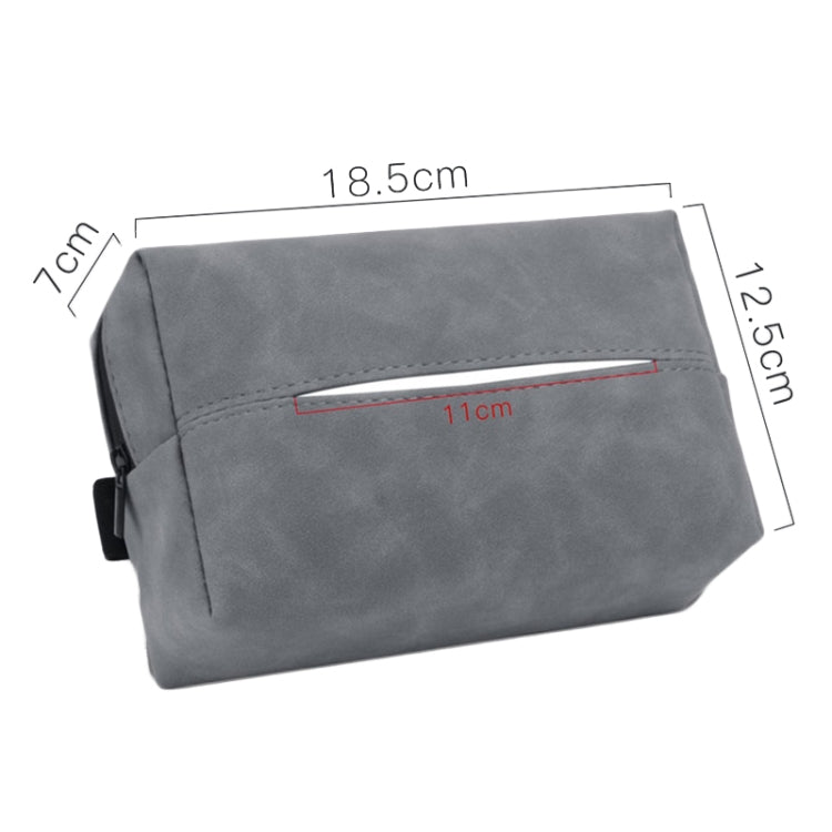 Car Armrest Box Tissue Box Car Sun Visor Seat Back Hanging Tissue Storage Bag(Brown) - Tissue Boxes by PMC TechLife | Online Shopping South Africa | PMC TechLife | Buy Now Pay Later Mobicred