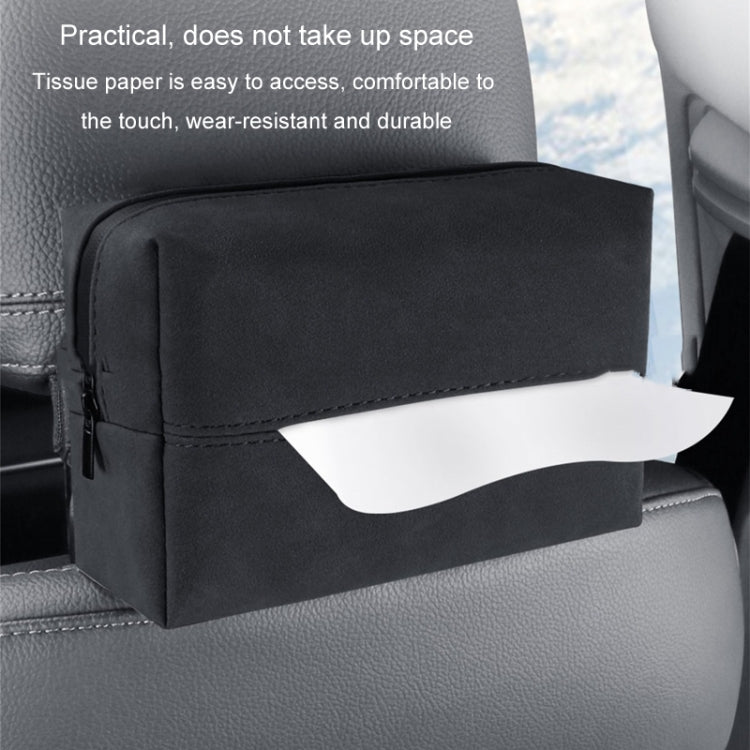 Car Armrest Box Tissue Box Car Sun Visor Seat Back Hanging Tissue Storage Bag(Black) - Tissue Boxes by PMC TechLife | Online Shopping South Africa | PMC TechLife | Buy Now Pay Later Mobicred