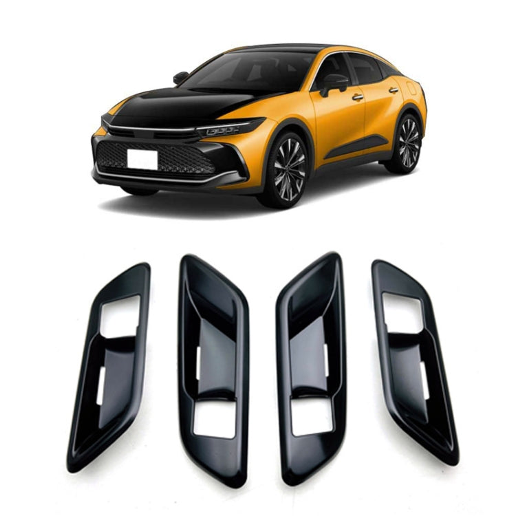 For 2023 Toyota Crown Door Handle Cover Decorative Frame, Style: Left-hand Drive(Black) - Decorative Strip by PMC TechLife | Online Shopping South Africa | PMC TechLife | Buy Now Pay Later Mobicred