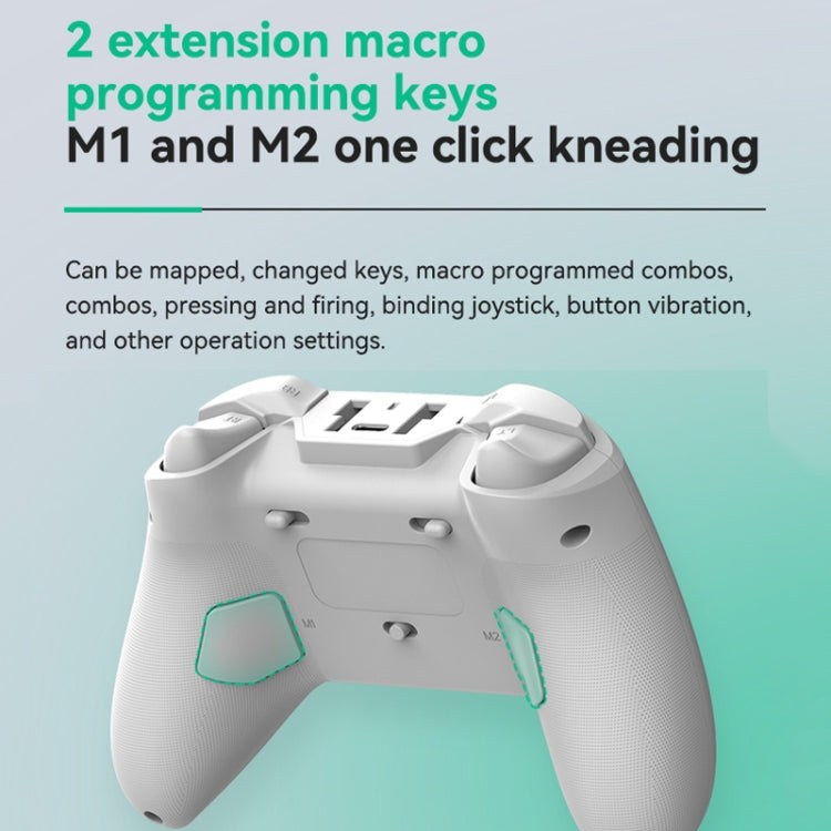 Z03 Wireless Bluetooth Game Controller For Switch / IOS / Android / PC / PS3 / PS4, Spec: White+Bracket - Gamepads by PMC Jewellery | Online Shopping South Africa | PMC Jewellery | Buy Now Pay Later Mobicred