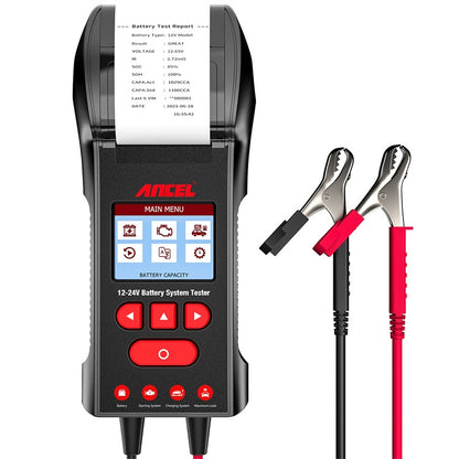 ANCEL 12V/24V Printer-Type Car Battery Tester Battery Power CCA Internal Resistance Life Detector(BST600) - Electronic Test by ANCEL | Online Shopping South Africa | PMC Jewellery | Buy Now Pay Later Mobicred