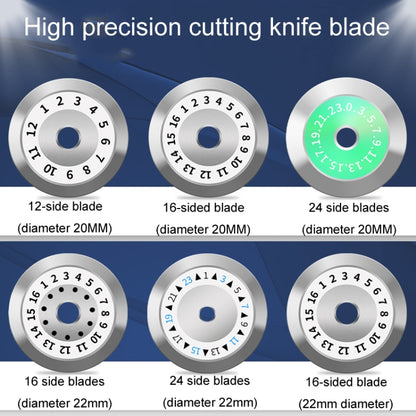 22mm 16 Rotating Surface With Hole Fiber Optic Cutting Knife Replacement Tungsten Steel Blade - Lan Cable and Tools by PMC Jewellery | Online Shopping South Africa | PMC Jewellery | Buy Now Pay Later Mobicred