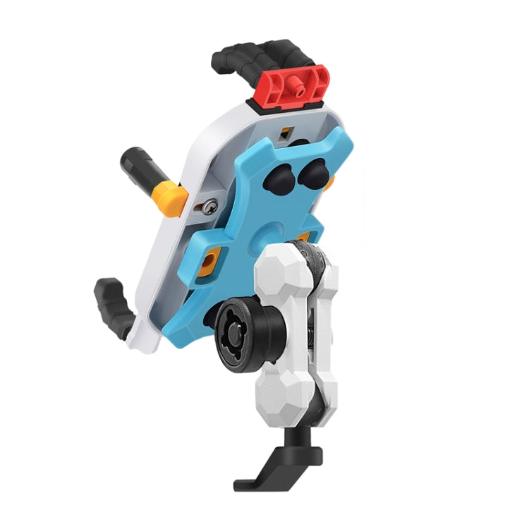 Colorful Motorcycle Shock-absorbing Navigation Mobile Phone Holder(Mirror Mount) - Holder by PMC TechLife | Online Shopping South Africa | PMC TechLife | Buy Now Pay Later Mobicred