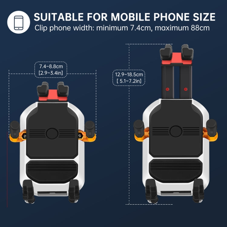 Colorful Motorcycle Shock-absorbing Navigation Mobile Phone Holder(Mirror Mount) - Holder by PMC TechLife | Online Shopping South Africa | PMC TechLife | Buy Now Pay Later Mobicred