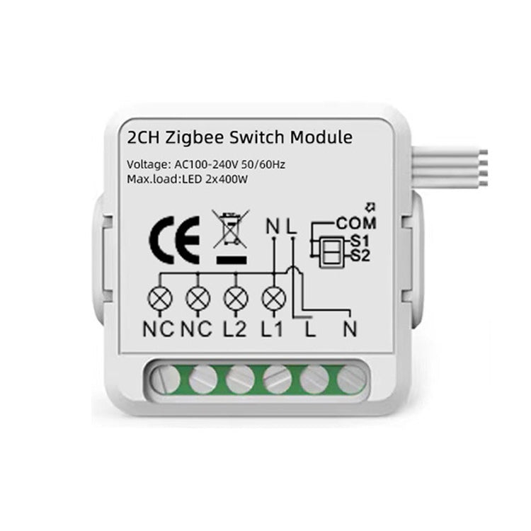 2CH Zigbee Smart Switch Module For Alexa / Google Home / Tuya Smart Life APP - Smart Switch by PMC TechLife | Online Shopping South Africa | PMC TechLife | Buy Now Pay Later Mobicred