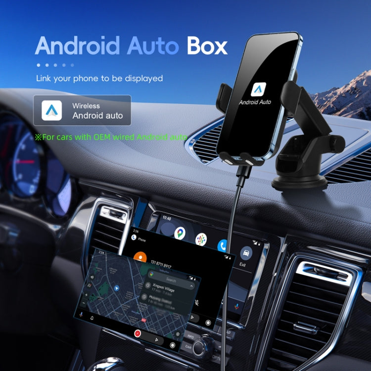 Fast Charging Retractable Recharging Cell Phone Holder With Wireless CarPlay Android Auto Function(Standard) - Wireless Charger Holders by PMC TechLife | Online Shopping South Africa | PMC TechLife | Buy Now Pay Later Mobicred