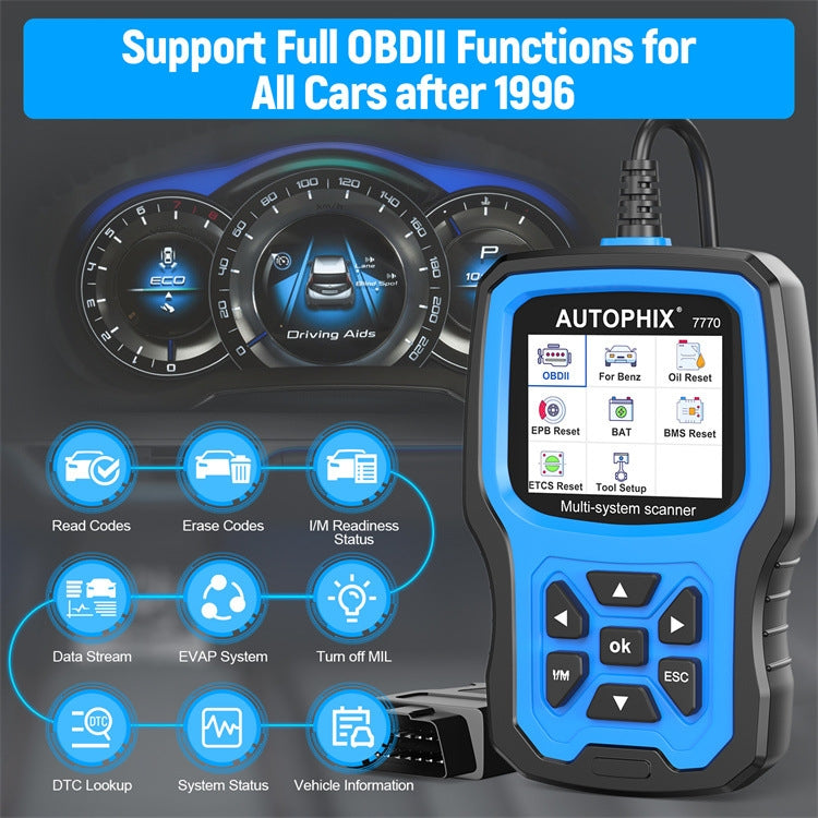 AUTOPHIX 7770 For Mercedes Benz Car Full System OBDII Diagnostic Tool Maintenance Tester - Electronic Test by AUTOPHIX | Online Shopping South Africa | PMC Jewellery | Buy Now Pay Later Mobicred