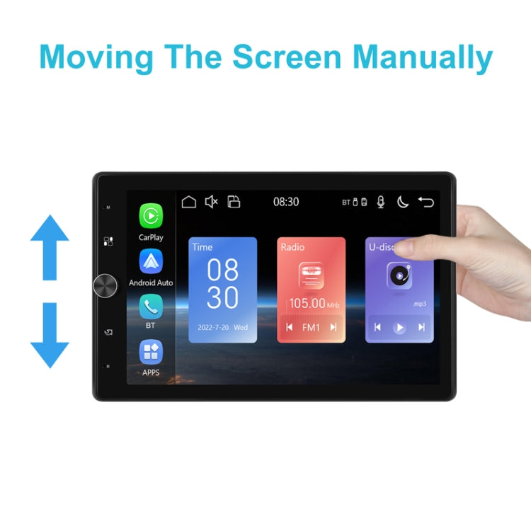 10.4 Inch MP5 Single Butt Vertical Screen Manual Rotation Android Navigation With Wireless Carplay Backup Camera(Standard) - Car MP3 & MP4 & MP5 by PMC Jewellery | Online Shopping South Africa | PMC Jewellery | Buy Now Pay Later Mobicred