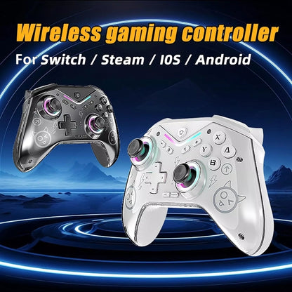 CM-617  Wireless Bluetooth Game Controller for Switch / Android / IOS / PC / Smart TV(Colorful White) - Gamepads by PMC Jewellery | Online Shopping South Africa | PMC Jewellery | Buy Now Pay Later Mobicred