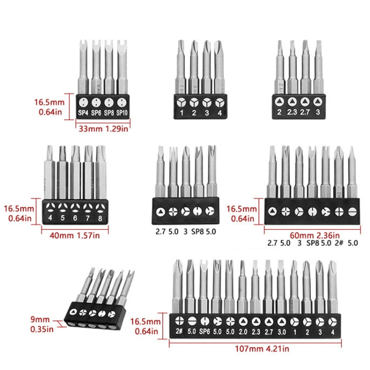 4pcs / Set Triangle Chrome Vanadium Steel Bit Set Appliance Repair Electrical Drill Accessories With Magnetic - Drill & Drill Bits by PMC TechLife | Online Shopping South Africa | PMC TechLife | Buy Now Pay Later Mobicred