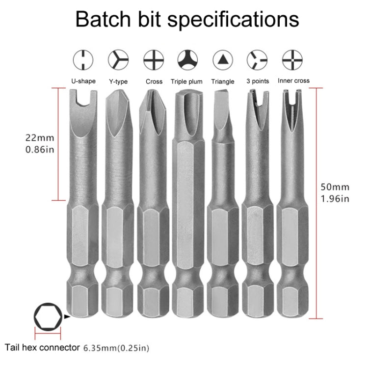 13pcs / Set Profile Bit Chrome Vanadium Steel Bit Set Appliance Repair Electrical Drill Accessories With Magnetic - Drill & Drill Bits by PMC TechLife | Online Shopping South Africa | PMC TechLife | Buy Now Pay Later Mobicred