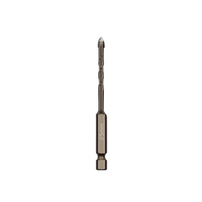 5mm Hexagonal Shank Spiral Flute Cross Alloy Drill Bits Glass Tile Four Edge Drivers - Drill & Drill Bits by PMC Jewellery | Online Shopping South Africa | PMC Jewellery | Buy Now Pay Later Mobicred