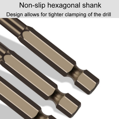 5mm Hexagonal Shank Spiral Flute Cross Alloy Drill Bits Glass Tile Four Edge Drivers - Drill & Drill Bits by PMC Jewellery | Online Shopping South Africa | PMC Jewellery | Buy Now Pay Later Mobicred