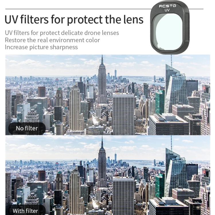 For DJI Mini 4 Pro RCSTQ Filter HD Protective Mirror Drone Accessories, Style: ND16 - Mavic Lens Filter by RCSTQ | Online Shopping South Africa | PMC Jewellery | Buy Now Pay Later Mobicred